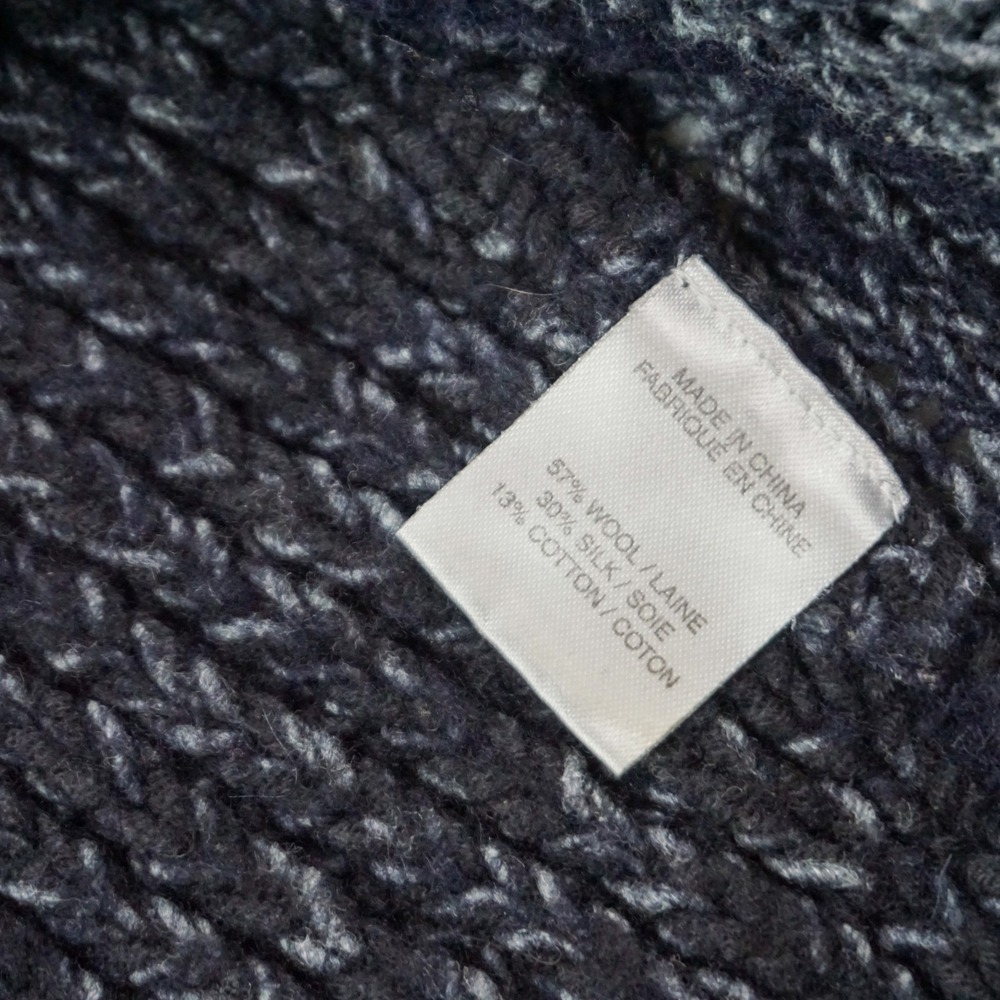 Helmut Lang Wool Silk Knit V Neck Sweater Hi Low Hem Long Sleeve Women Size P XS - Picture 8 of 9